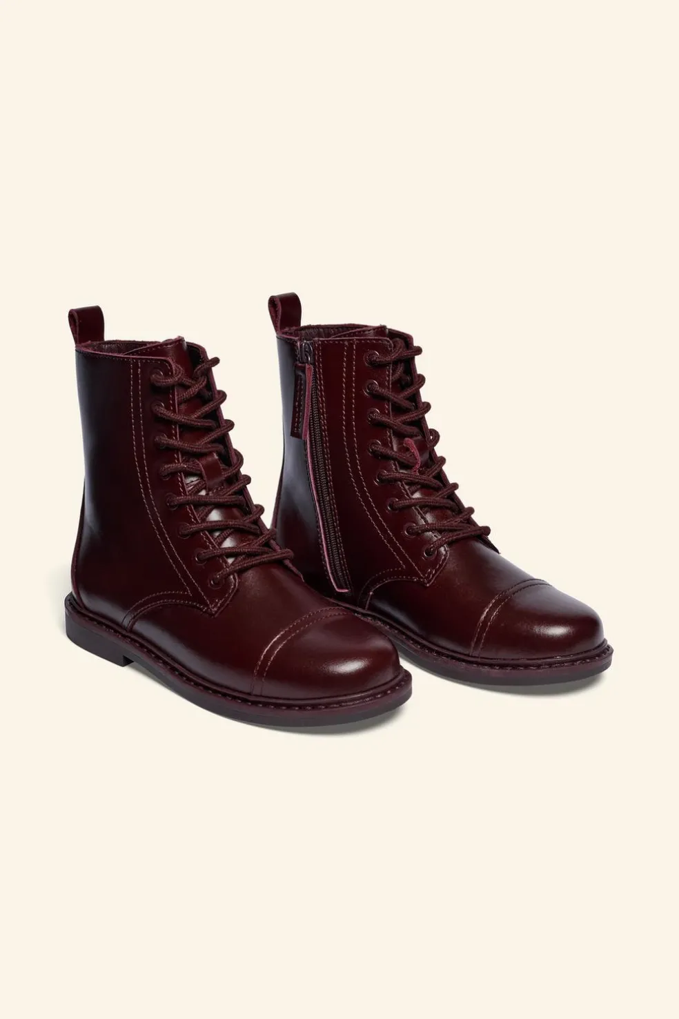 BOTIM EM PELE COM CORDÕES LIMITED EDITION-ZARA Online