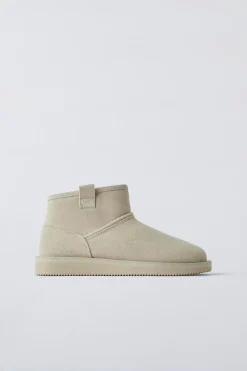 BOTIM FORRADO A PELE-ZARA Outlet