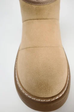ZARA Winter Layersnew|Sapatos^BOTIM RASO MEIA Bege-claro