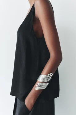 ZARA Acessórios / Bijuteria^BRACELETE METÁLICA Prata