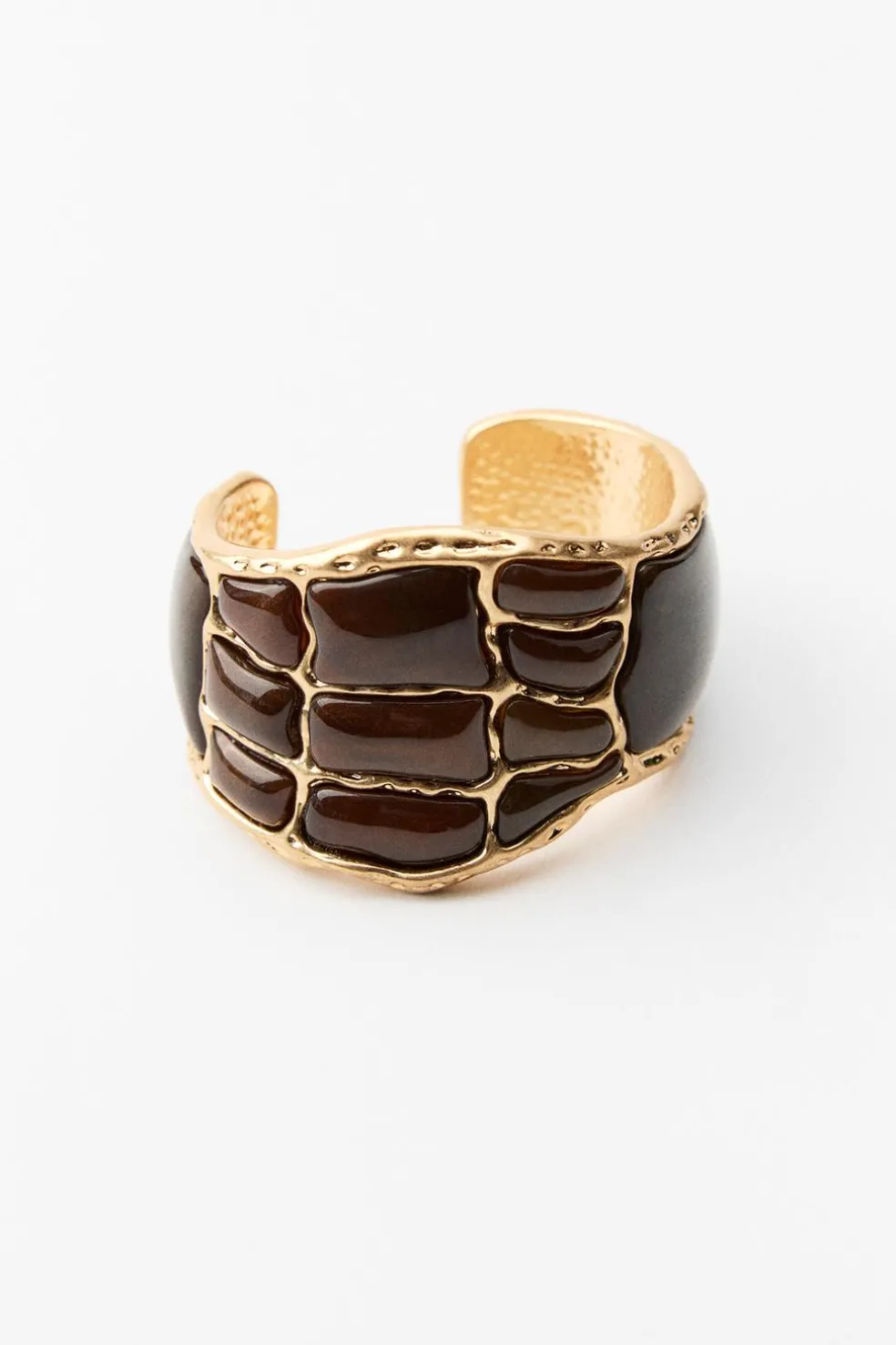 ZARA Acessórios / Bijuteria^BRACELETE METÁLICO PEÇAS CONTRASTE Dourado