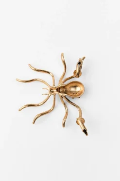 ZARA Acessórios / Bijuteria^BRINCO EAR CUFF ARANHA COM JOIAS Dourado