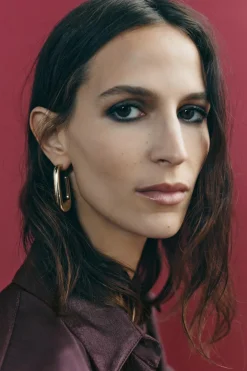 ZARA Acessórios / Bijuteria^BRINCOS ARGOLA OVAL Dourado