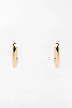ZARA Acessórios / Bijuteria^BRINCOS ARGOLA OVAL Dourado