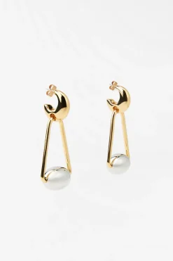 ZARA Acessórios / Bijuteria^BRINCOS ARGOLA PEÇA TUBULAR Ouro / Prata