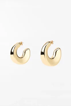 ZARA Acessórios / Bijuteria^BRINCOS ARGOLA VOLUME Dourado
