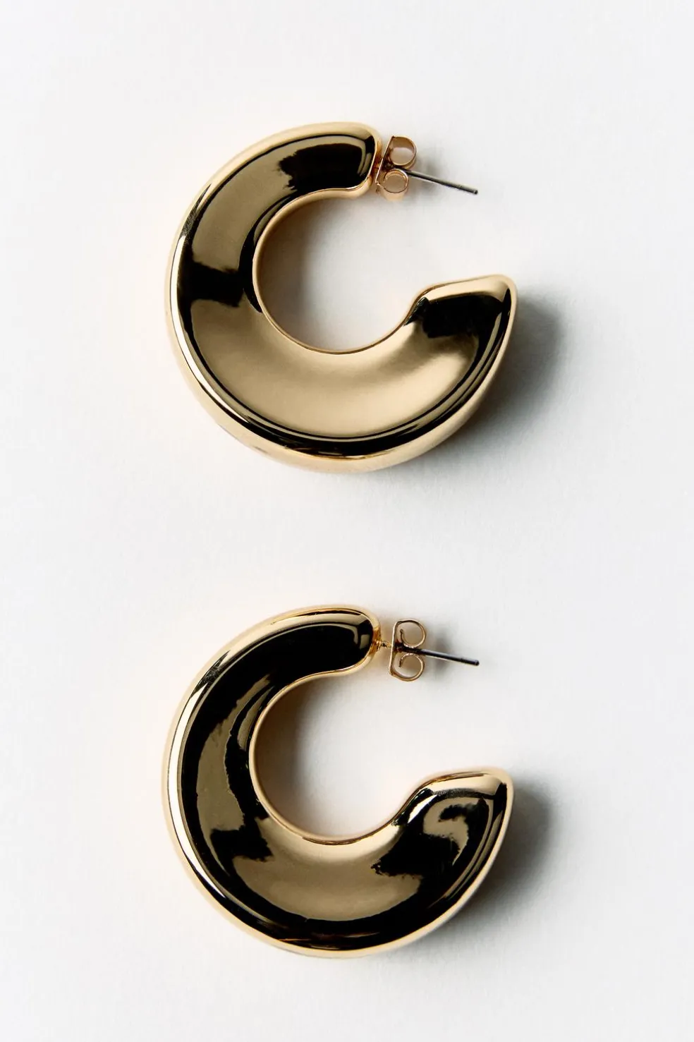 ZARA Acessórios / Bijuteria^BRINCOS ARGOLA VOLUME Dourado