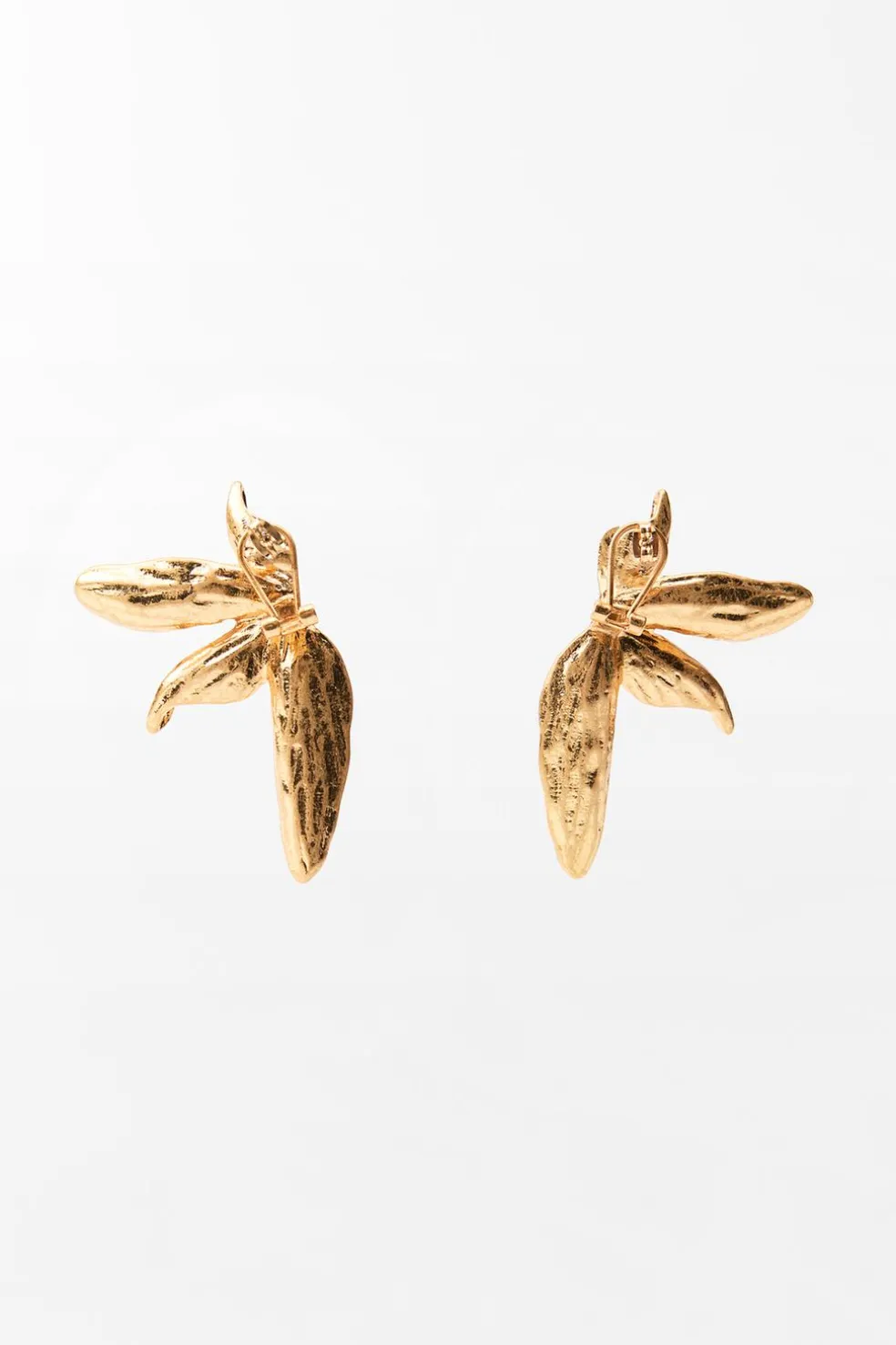 ZARA Acessórios / Bijuteria^BRINCOS COM FORMA DE FOLHAS Dourado