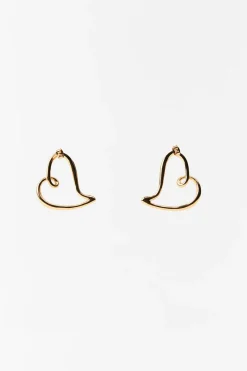 ZARA Acessórios / Bijuteria^BRINCOS CORAÇÃO Dourado