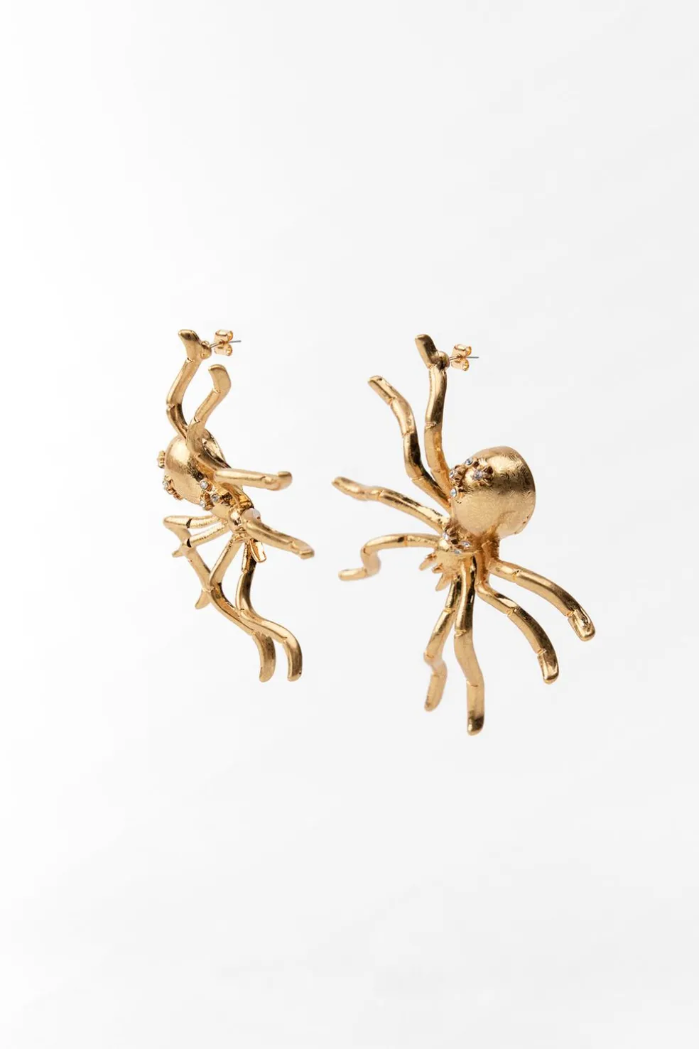 ZARA Acessórios / Bijuteria^BRINCOS DE ARANHA COM JOIAS Dourado