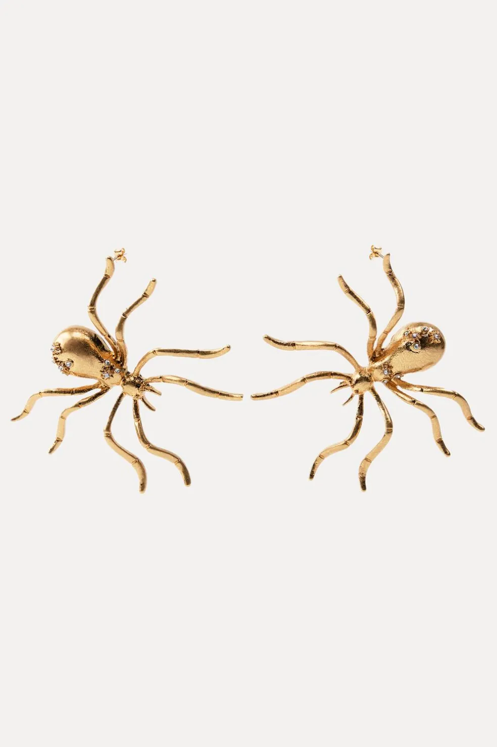 ZARA Acessórios / Bijuteria^BRINCOS DE ARANHA COM JOIAS Dourado