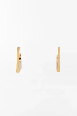 ZARA Acessórios / Bijuteria^BRINCOS DE ARGOLA GEOMÉTRICA Dourado