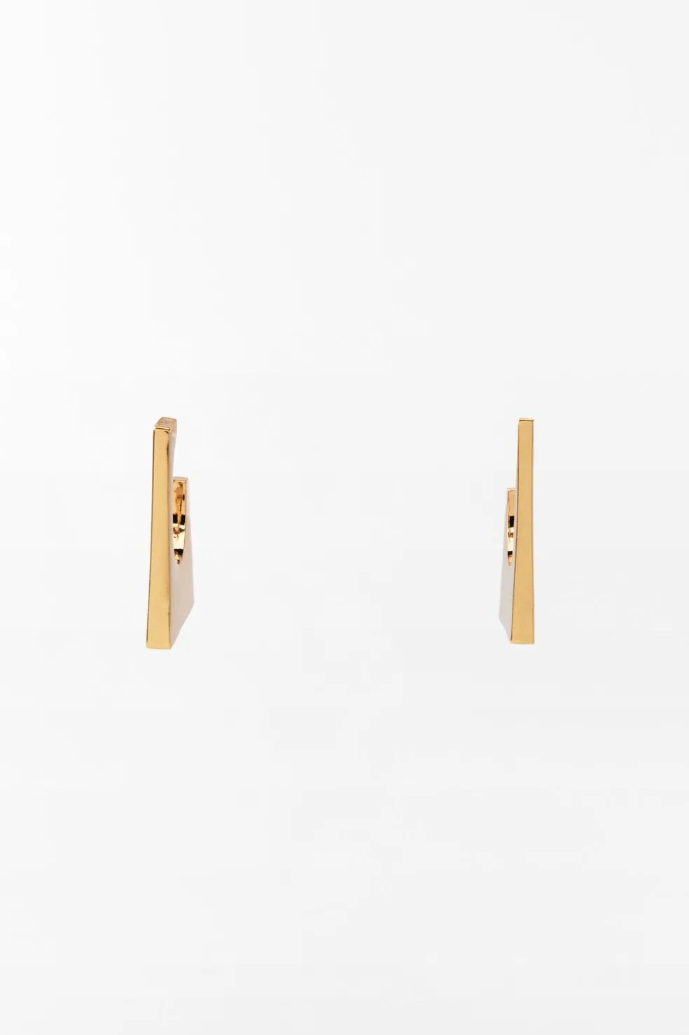 ZARA Acessórios / Bijuteria^BRINCOS DE ARGOLA GEOMÉTRICA Dourado