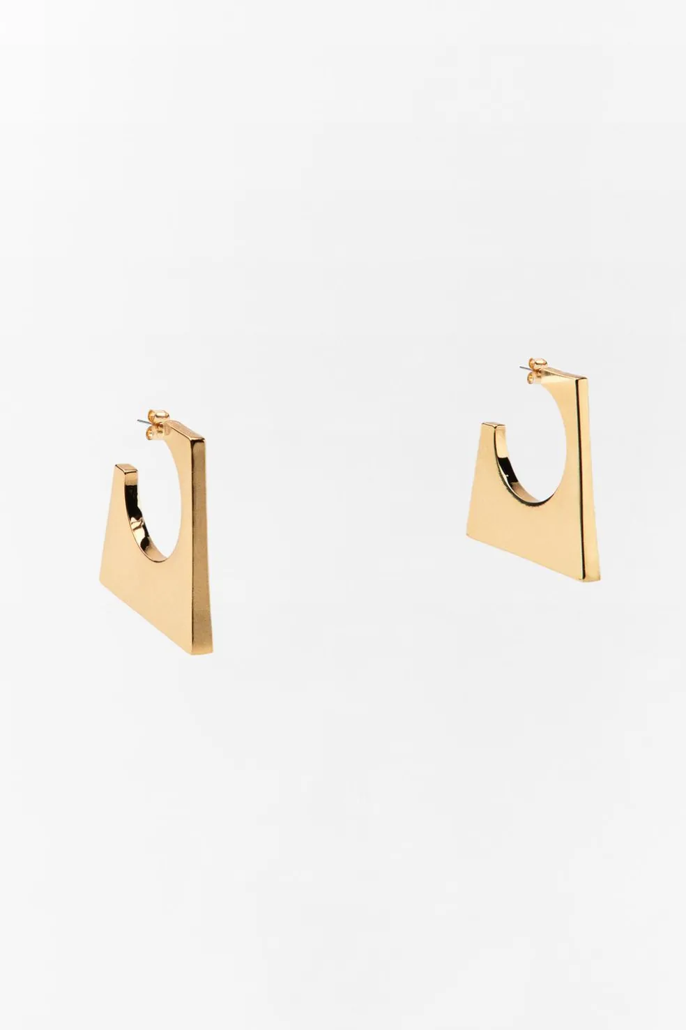 ZARA Acessórios / Bijuteria^BRINCOS DE ARGOLA GEOMÉTRICA Dourado