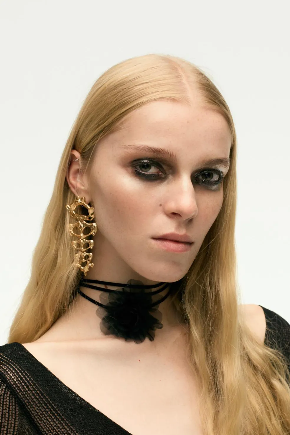 ZARA Acessórios / Bijuteria^BRINCOS DE ESQUELETO Dourado