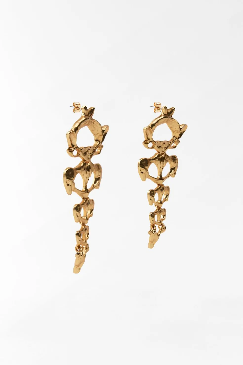 ZARA Acessórios / Bijuteria^BRINCOS DE ESQUELETO Dourado