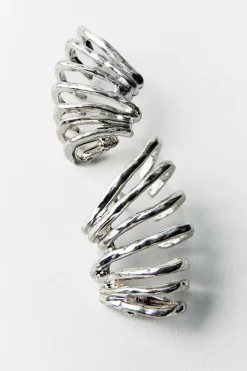ZARA Acessórios / Bijuteria^BRINCOS EAR CUFF Prata