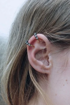 ZARA Acessórios / Bijuteria^BRINCOS EAR CUFF COM ZIRCONITES LIMITED EDITION Dourado