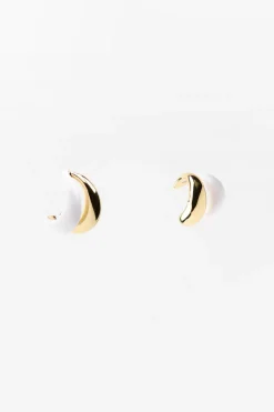 ZARA Acessórios / Bijuteria^BRINCOS EAR CUFF DUPLOS Branco