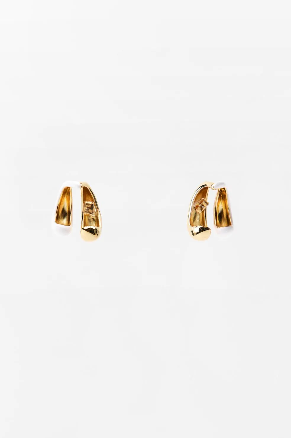 ZARA Acessórios / Bijuteria^BRINCOS EAR CUFF DUPLOS Branco