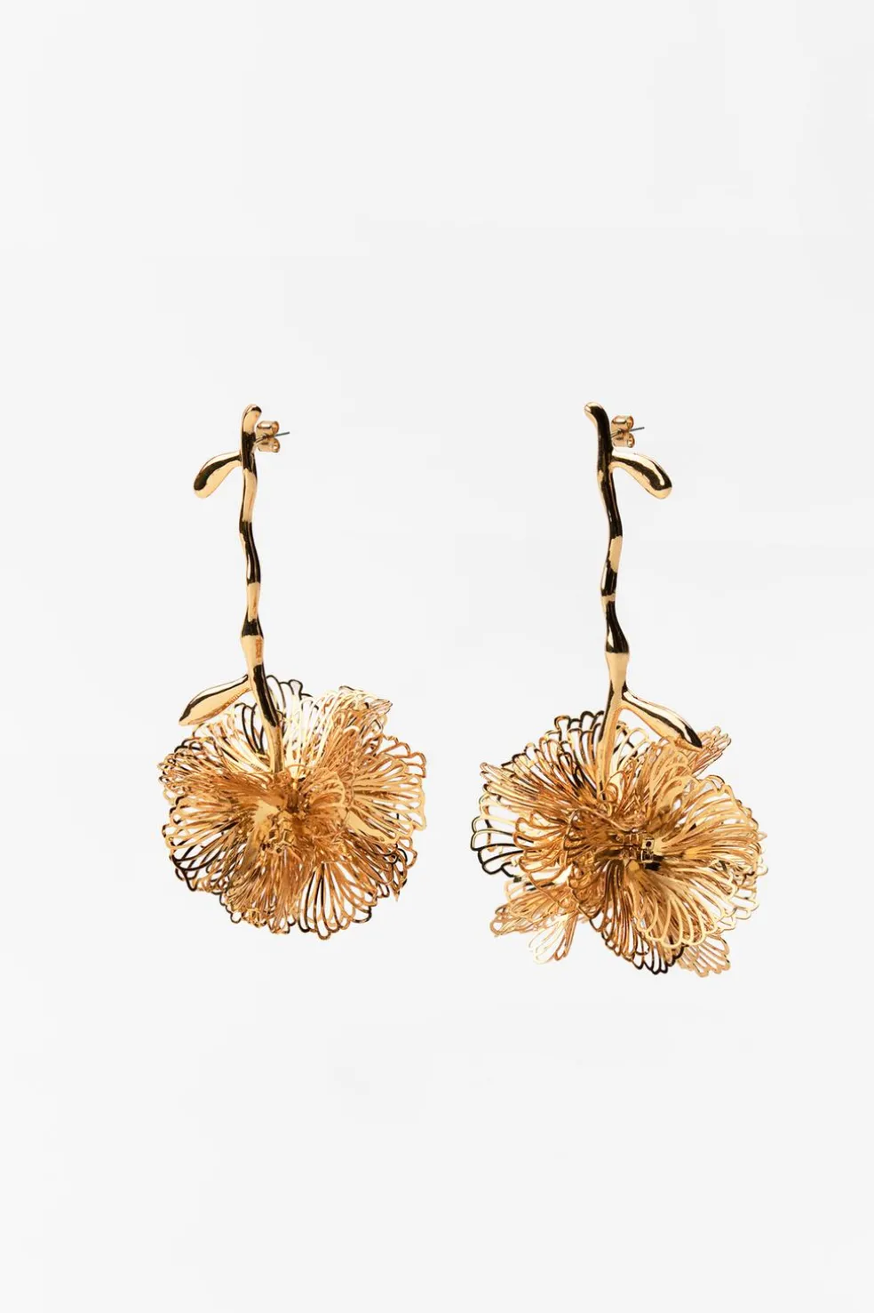 ZARA Acessórios / Bijuteria^BRINCOS FLOR Dourado