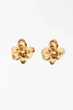 ZARA Acessórios / Bijuteria^BRINCOS FLOR Dourado