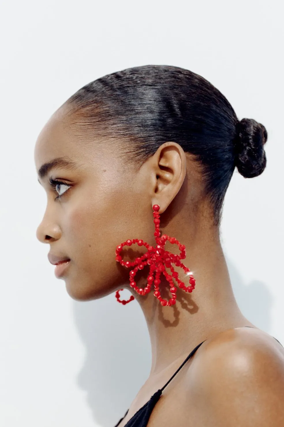 ZARA Acessórios / Bijuteria^BRINCOS FLOR MISSANGAS Vermelho