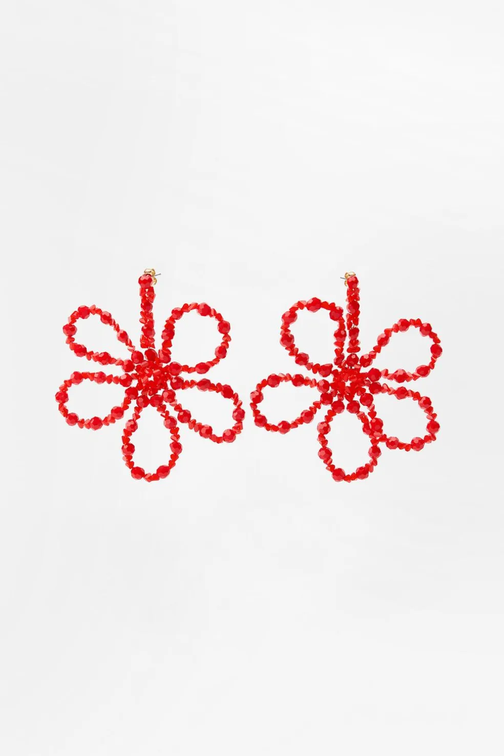 ZARA Acessórios / Bijuteria^BRINCOS FLOR MISSANGAS Vermelho