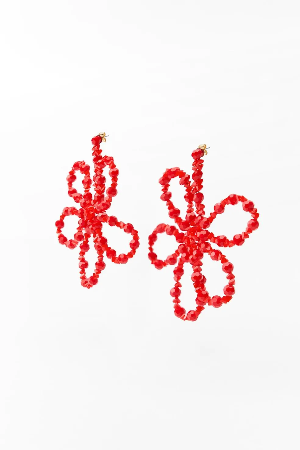 ZARA Acessórios / Bijuteria^BRINCOS FLOR MISSANGAS Vermelho