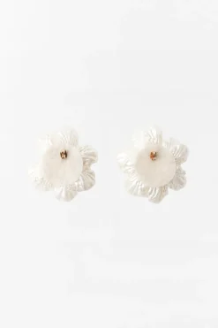 ZARA Acessórios / Bijuteria^BRINCOS FLOR MISSANGAS Cru