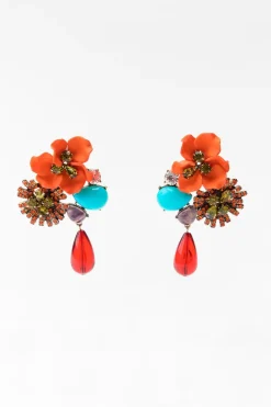 ZARA Acessórios / Bijuteria^BRINCOS FLOR MISSANGAS JOIAS Multicolor