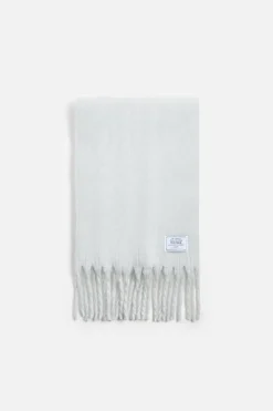 ZARA Vestuário De Inverno|Acessórios^CACHECOL COM TEXTURA ESCOVADA Azul-claro