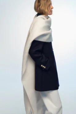ZARA Winter Layersnew|Acessórios / Bijuteria^CACHECOL LARGO COM FRANJAS Cru
