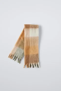CACHECOL MAXI AOS QUADRADOS-ZARA Store
