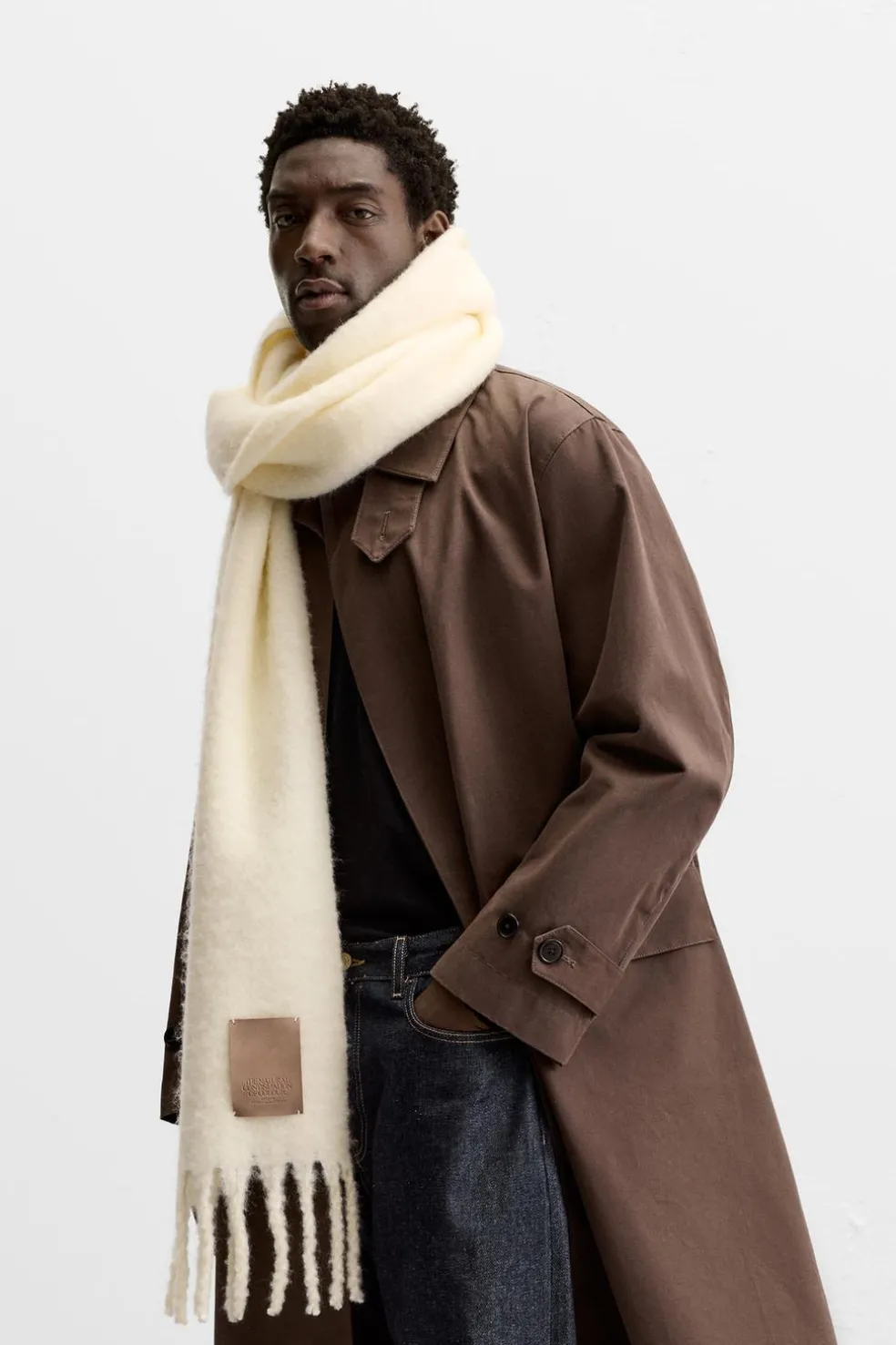 ZARA Vestuário De Inverno|Acessórios^CACHECOL TEXTURA Cru
