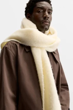 ZARA Vestuário De Inverno|Acessórios^CACHECOL TEXTURA Cru