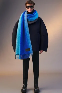 ZARA Vestuário De Inverno|Acessórios^CACHECOL TIE DYE LIMITED EDITION Azul