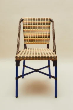 ZARA Móveis|Móveis^CADEIRA ESTRUTURA METAL ENTRANÇADA X COLLAGERIE Azul-vigoré