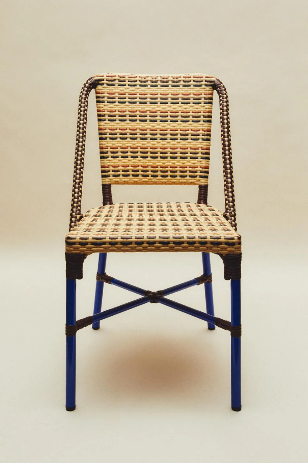 ZARA Móveis|Móveis^CADEIRA ESTRUTURA METAL ENTRANÇADA X COLLAGERIE Azul-vigoré