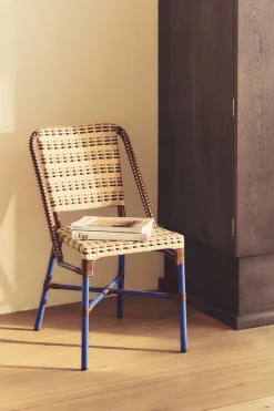 ZARA Móveis|Móveis^CADEIRA ESTRUTURA METAL ENTRANÇADA X COLLAGERIE Azul-vigoré