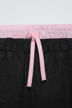 CALÇA DE CINTURA DUPLA-ZARA Store