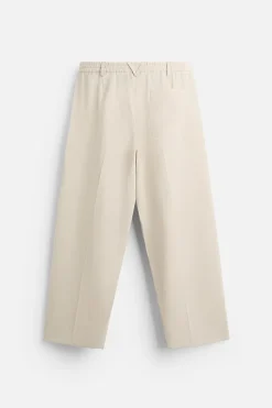 ZARA Calças^CALÇA MISTURA LIOCEL Bege