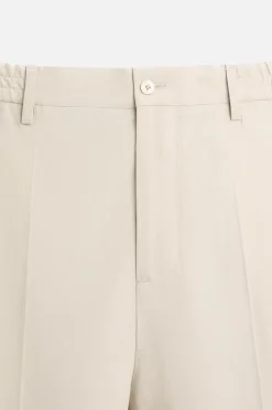 ZARA Calças^CALÇA MISTURA LIOCEL Bege