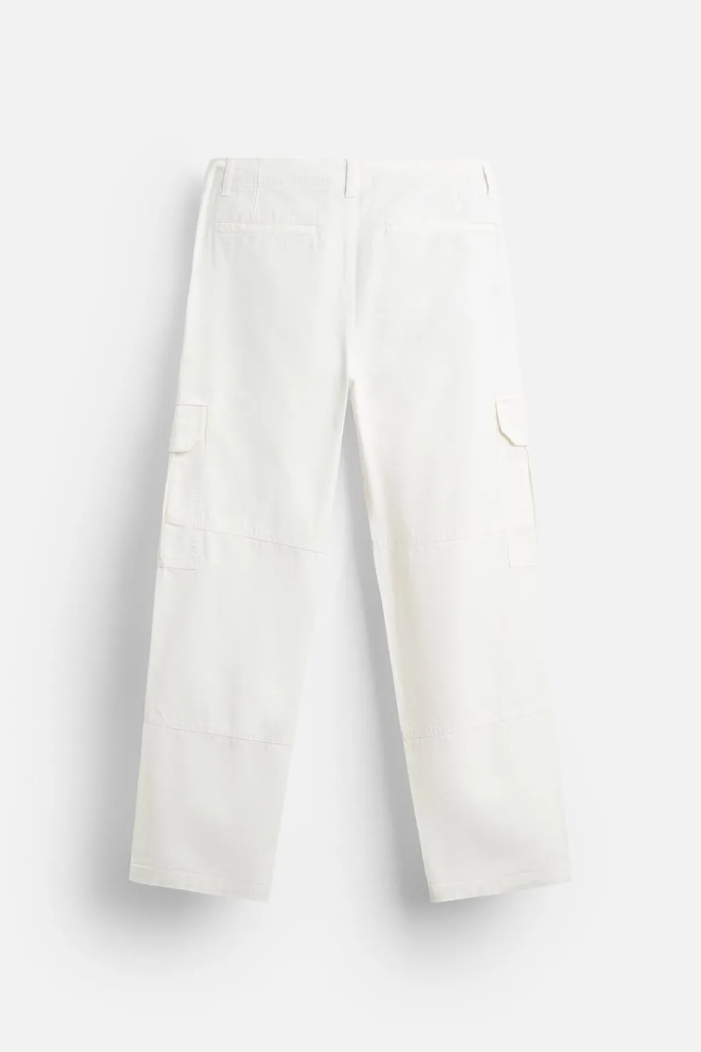 ZARA Calças^CALÇA TROPA CANVAS Branco-marfim