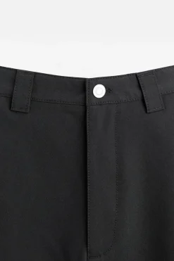 ZARA Calças^CALÇAS À BOCA DE SINO COM COSTURAS Preto