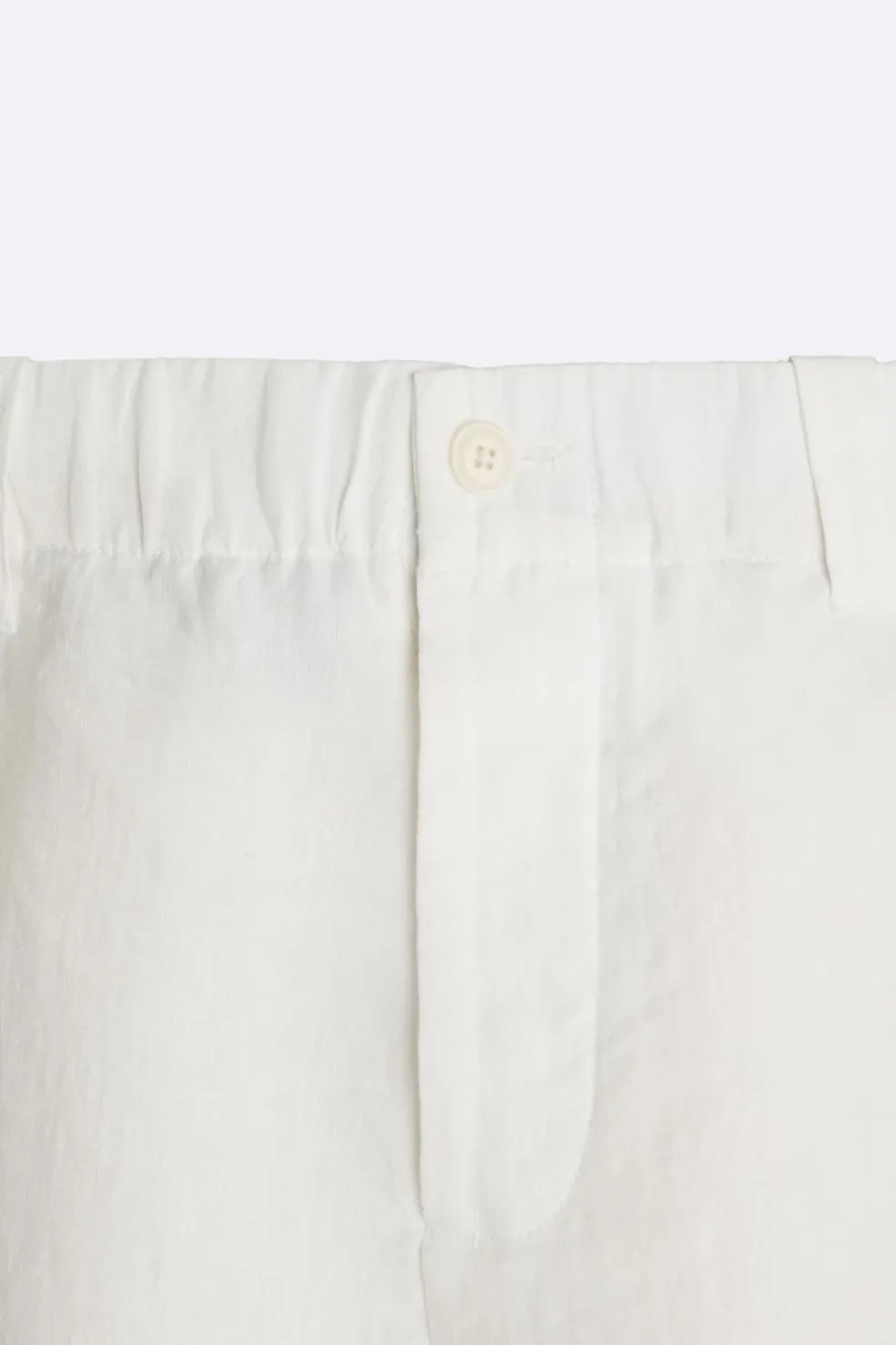 ZARA Calças^CALÇAS 100% CÂNHAMO Cru