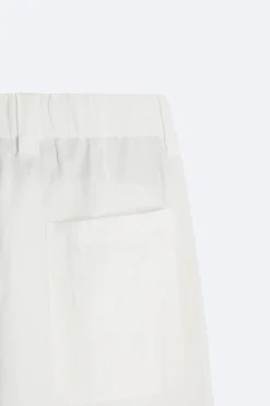 ZARA Calças^CALÇAS 100% CÂNHAMO Cru