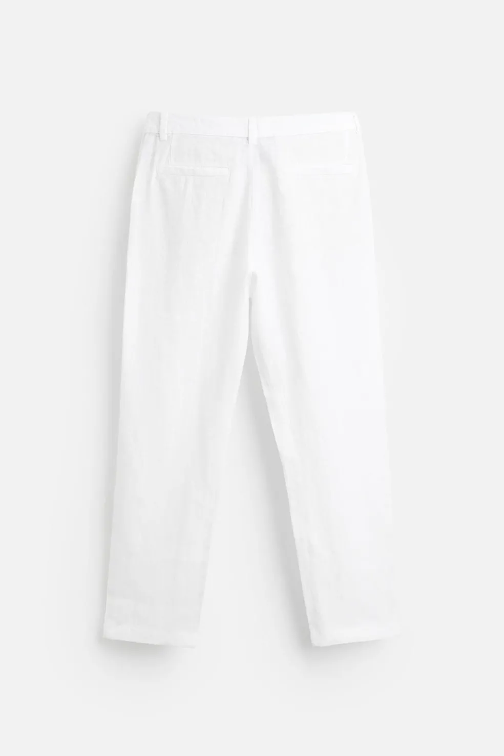 ZARA Calças^CALÇAS 100% LINHO Branco