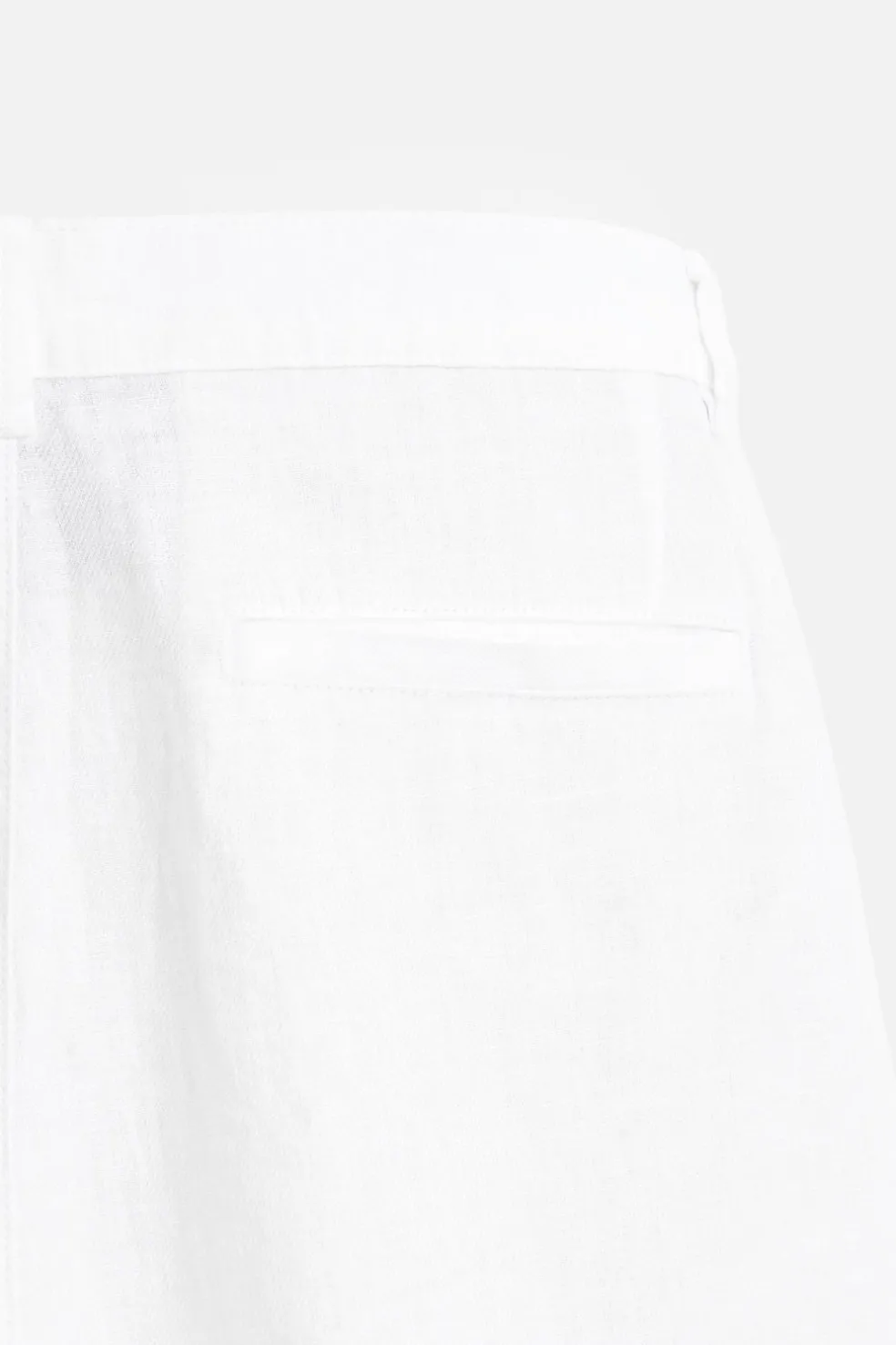 ZARA Calças^CALÇAS 100% LINHO Branco