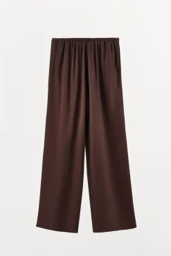 ZARA Calças|Lingerie^CALÇAS ACETINADAS Grená